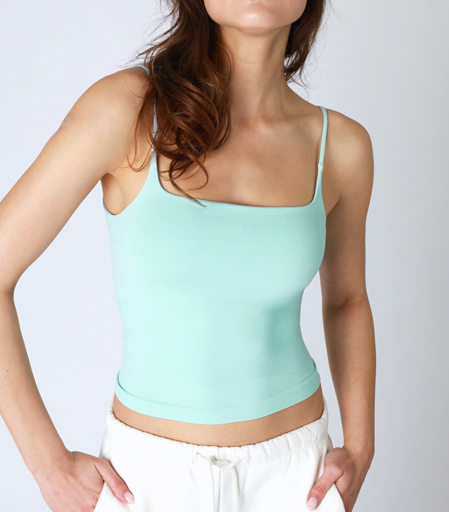 Seamless Square Cami with built-in (12 colors available)