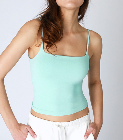 Seamless Square Cami with built-in (12 colors available)