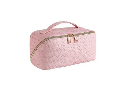 Open Flat Makeup Bag - Pink