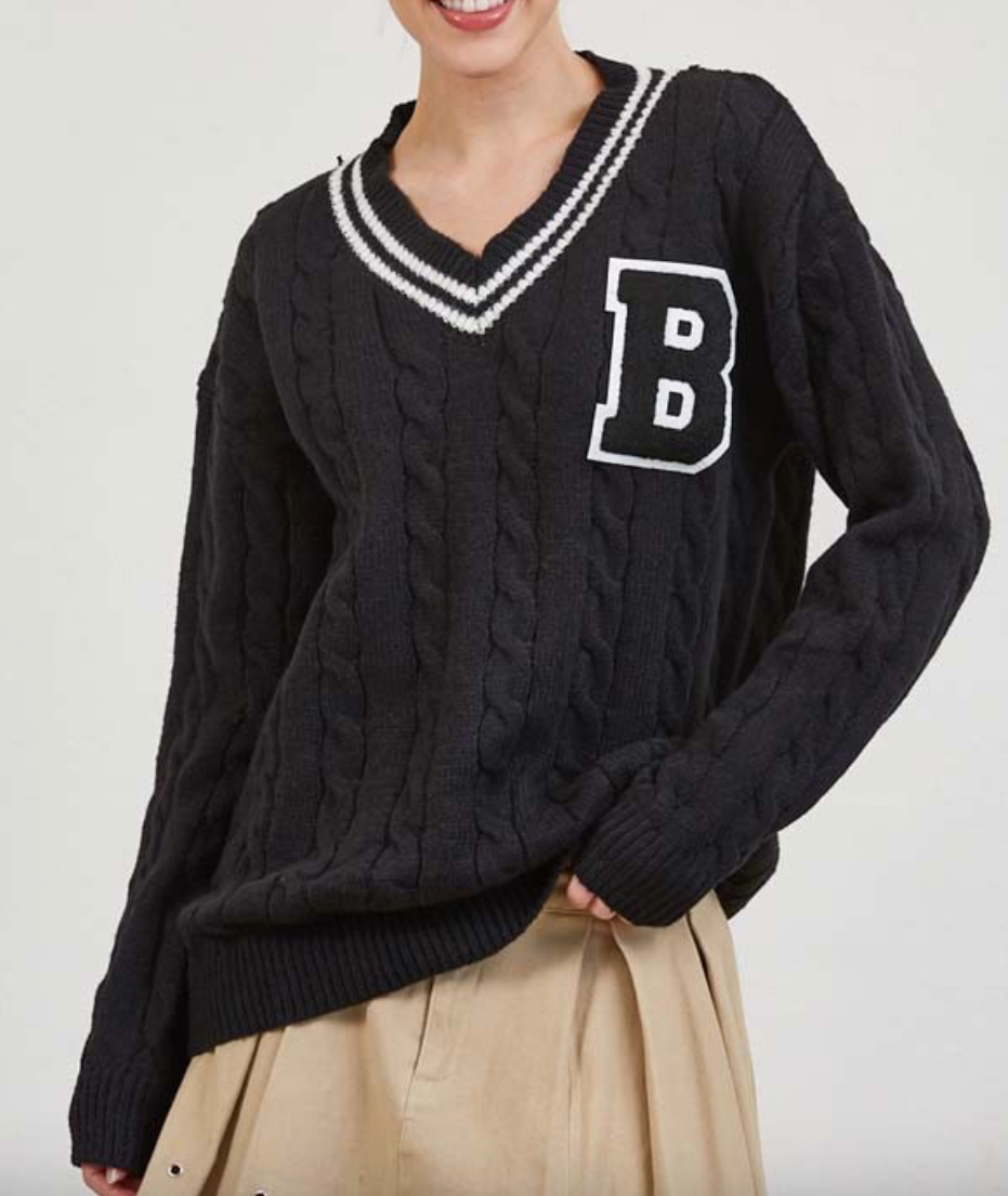 She's a B Knit Sweater - Black