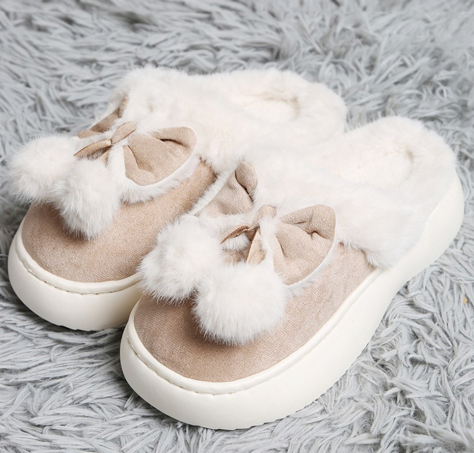 Cutie Pie Slippers - Beige