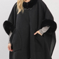 Opera Princess Cape Coat - Black