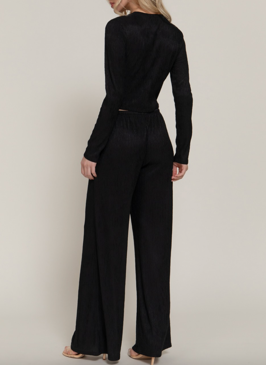 Lola Crinkle Set - Black