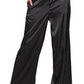 Silky Wide Leg Pant - Black