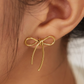 Gold Ribbon Earrings