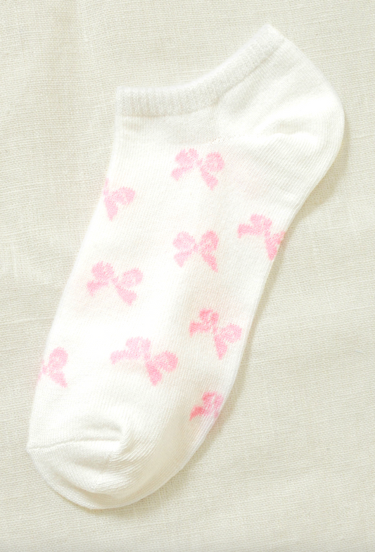 Pink Bow Socks