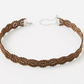 Flower Suede Choker - Brown