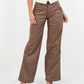 Low Rise Faux Leather Pant