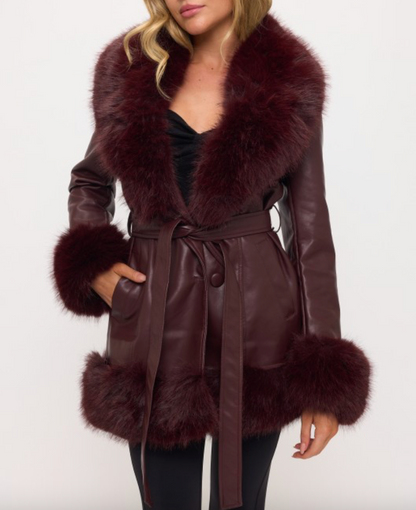 Empress Coat - Wine (Medium)