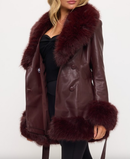 Empress Coat - Wine (Medium)