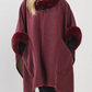 Opera Princess Cape Coat - Burgundy
