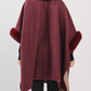 Opera Princess Cape Coat - Burgundy