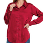 Brenda Button Blouse - Cranberry