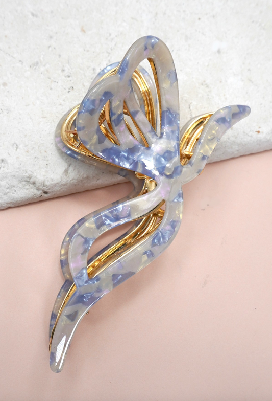 Butterfly Claw Clip - Blue