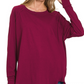 On-The-Go Long Sleeve - Cabernet
