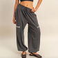 Cute Waist Joggers - Charcoal