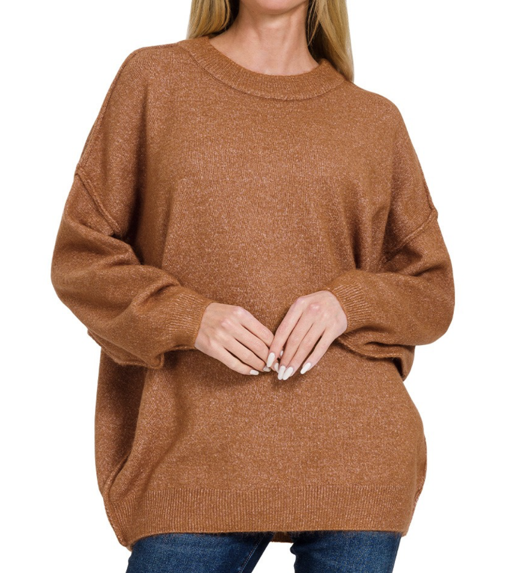 Cozy Oversized Sweater - Pumpkin Spice