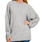 Cozy Oversized Sweater - Grey