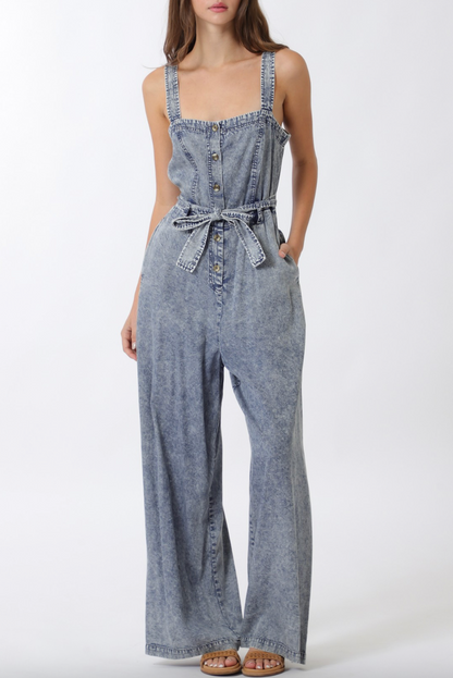 Soft Denim Jumpsuit