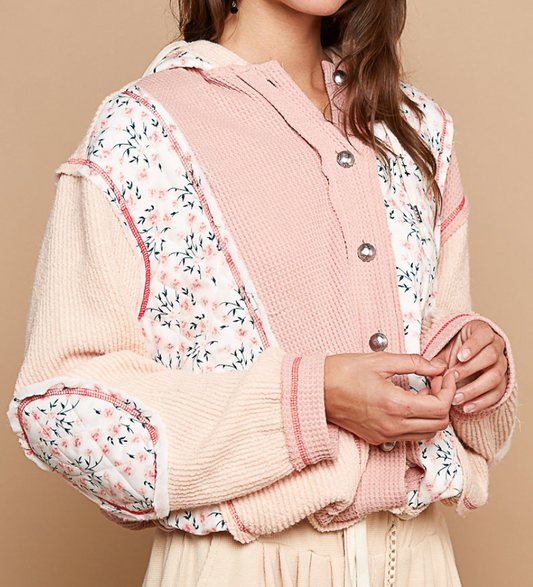 Sabrina Hooded Jacket - Pink