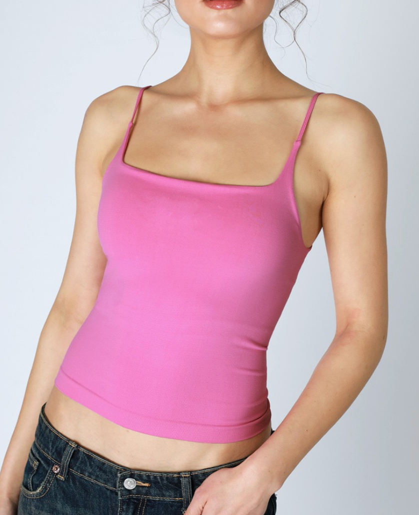Seamless Square Cami with built-in (12 colors available)