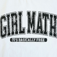 Girl Math Cropped Tee - White