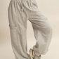 Cute Waist Joggers - Heather Gray