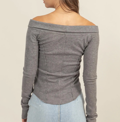 Saucy Zip Up - Grey
