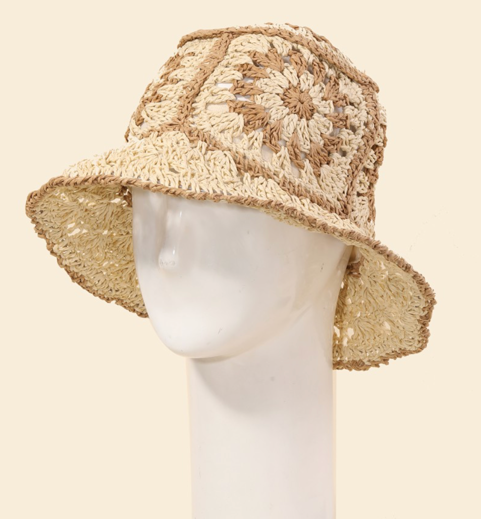 Straw Weave Bucket Hat