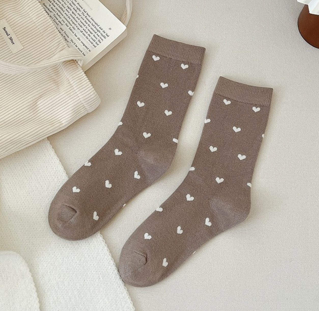 Heart Crew Socks (2 colors available)
