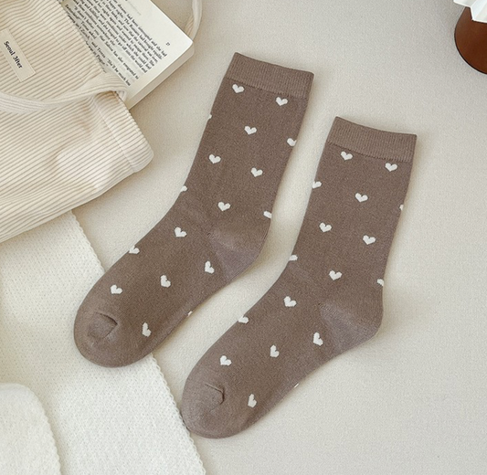 Heart Crew Socks (2 colors available)