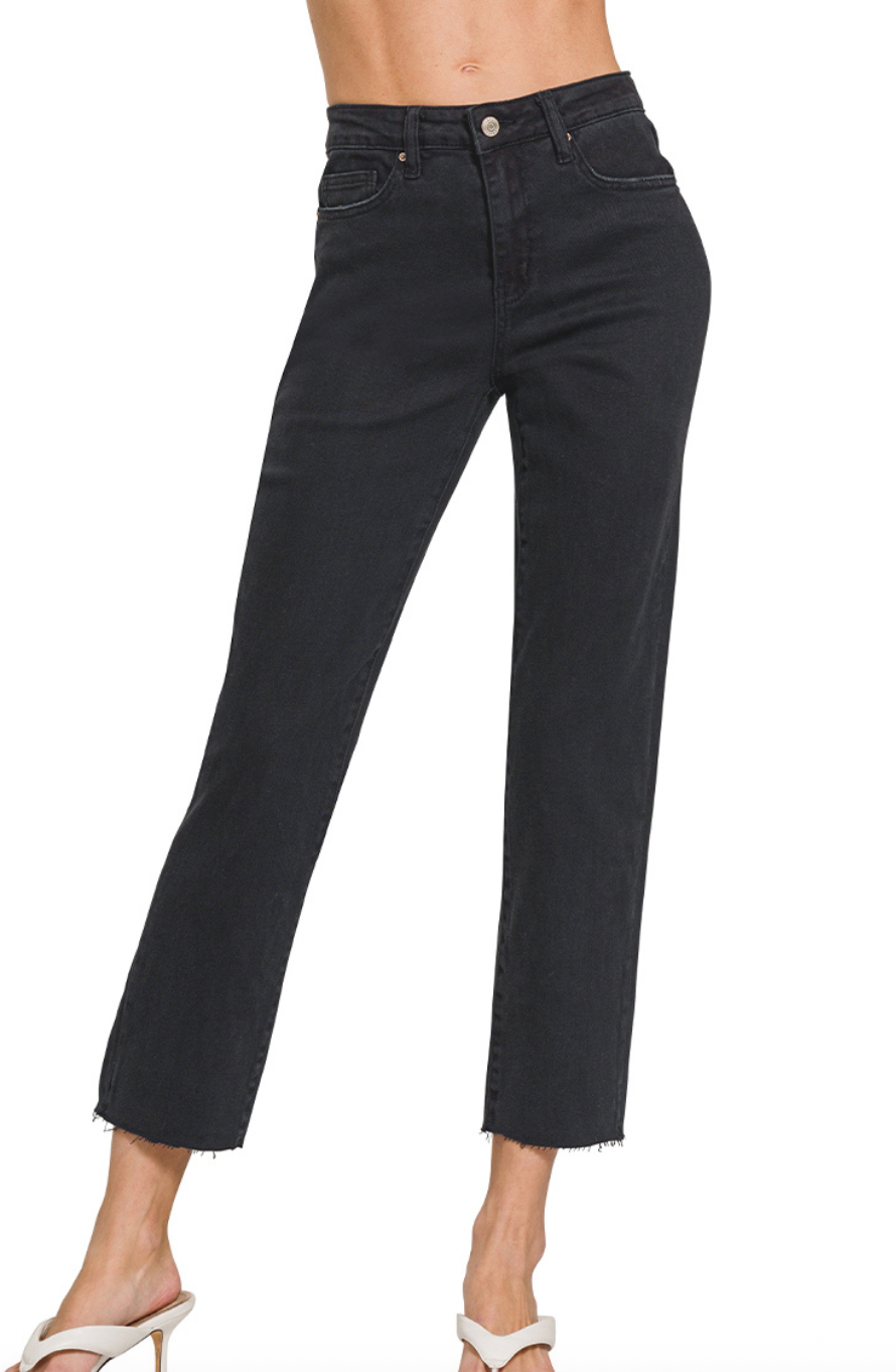 Happy Ankle Jeans - Black