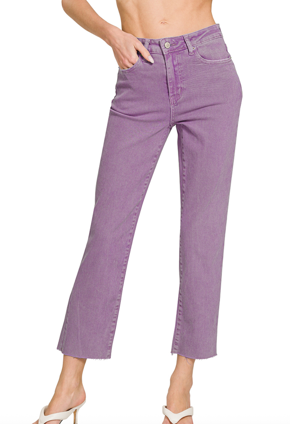 Happy Ankle Jeans - Grape
