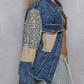 Denim Leopard Jacket
