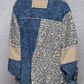 Denim Leopard Jacket