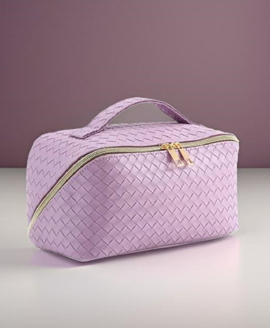 Open Flat Makeup Bag - Lilac
