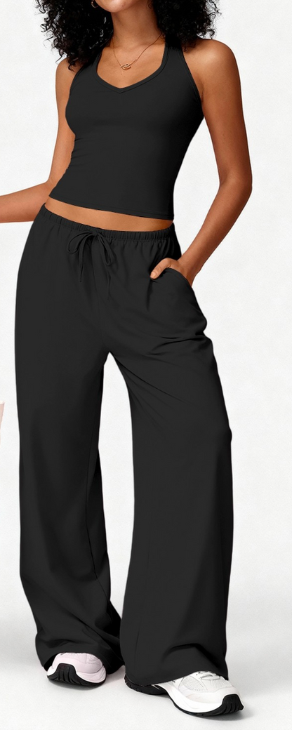 Butter Pants Set - Black