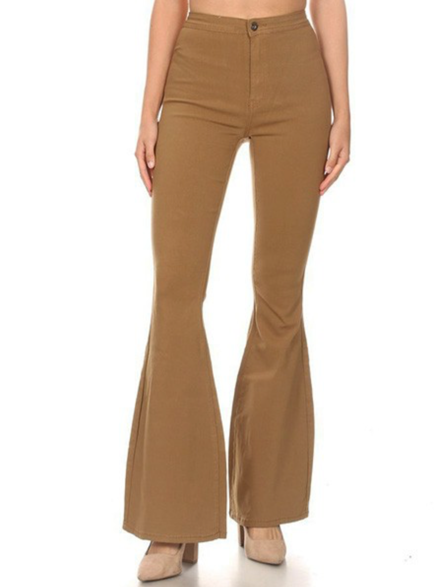 Bell Bottom Pants - Mocha