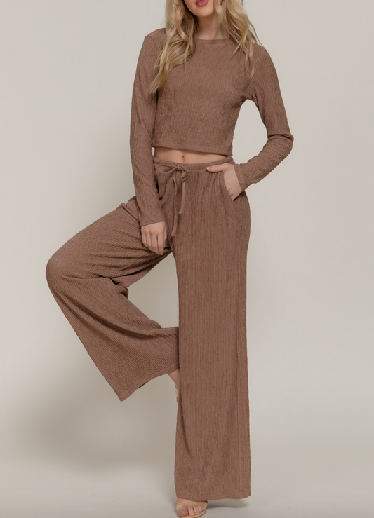 Lola Crinkle Set - Mocha