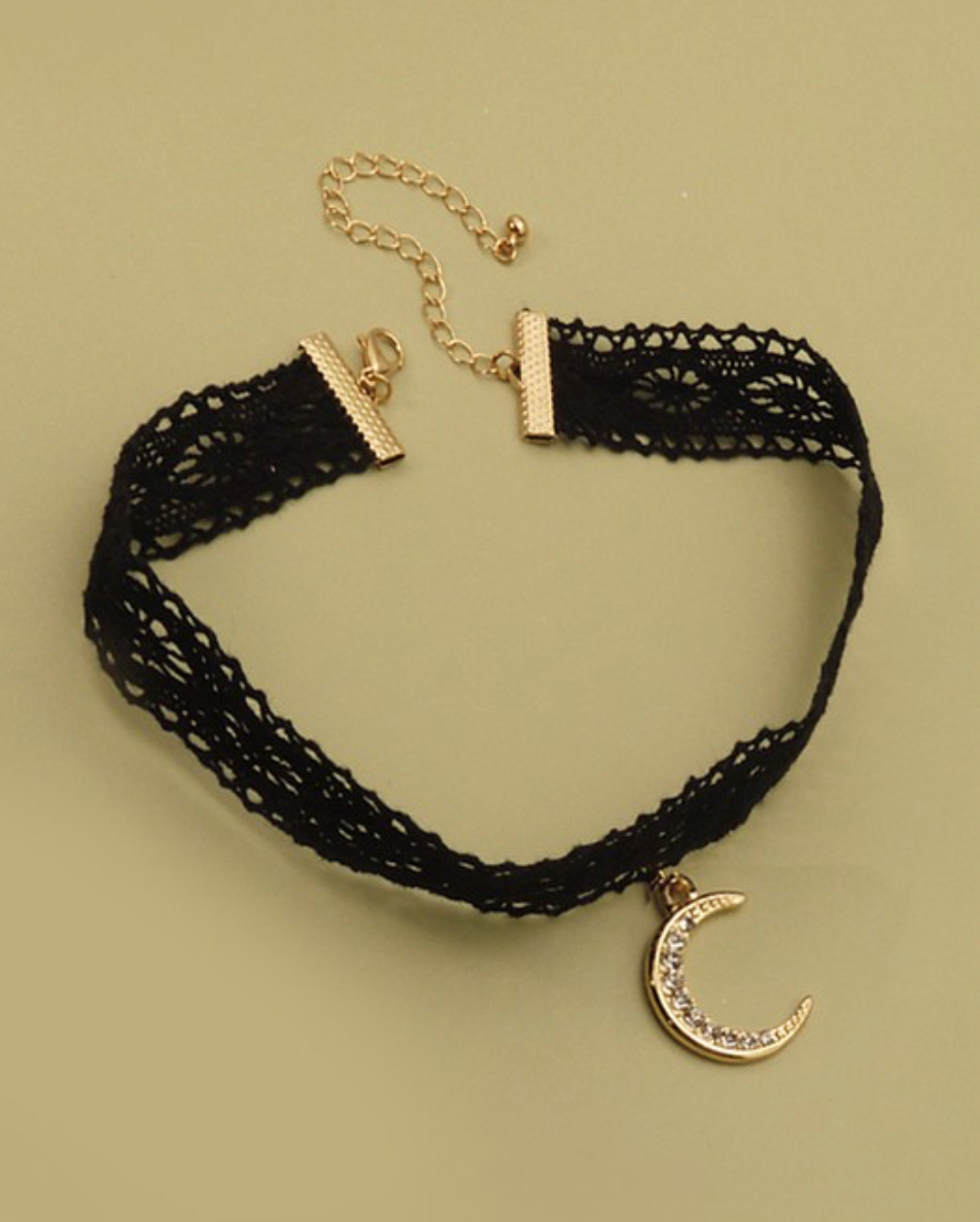 Moon Charm Choker