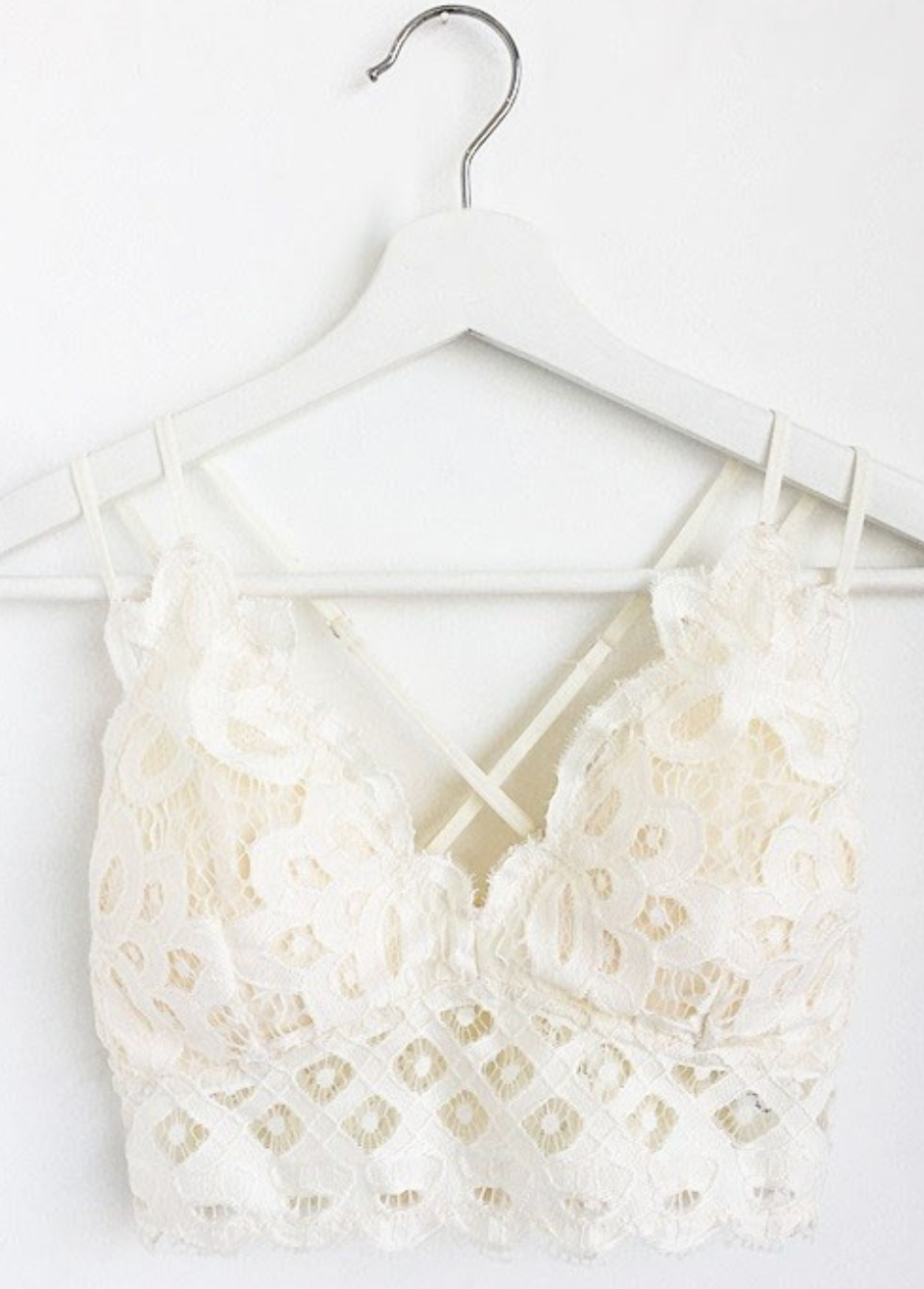 Amanda Lace Bralette - Ivory