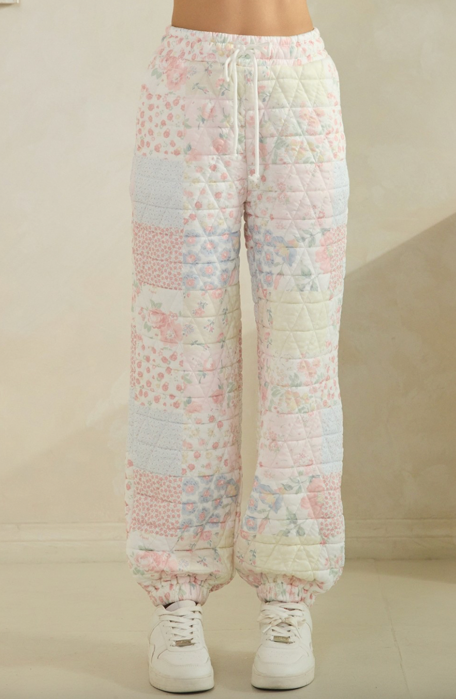 Quilted Pastel Joggers (2 colors available)
