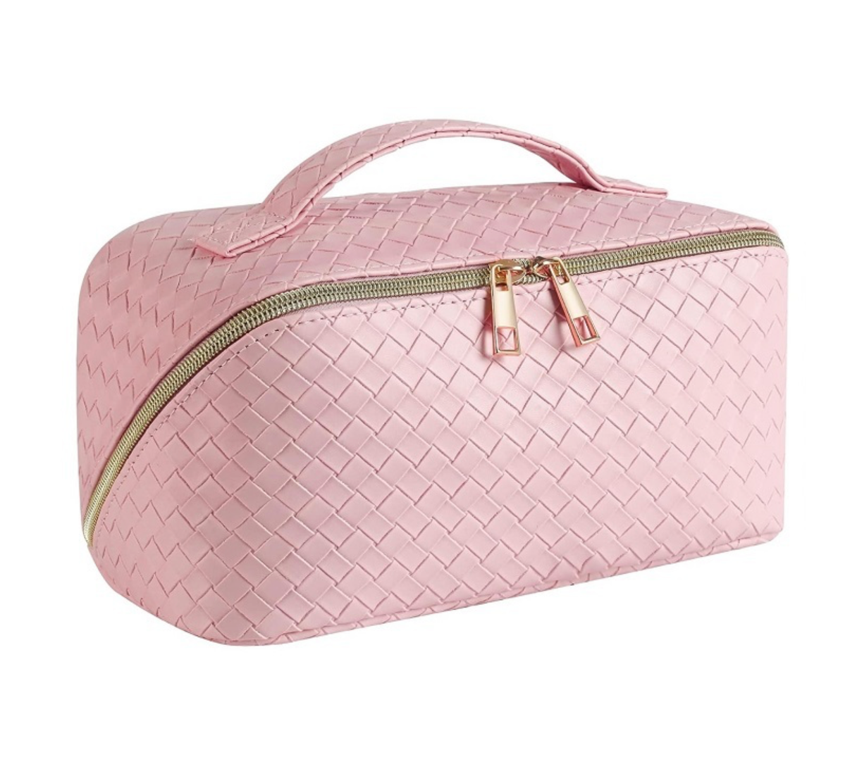 Open Flat Makeup Bag - Pink
