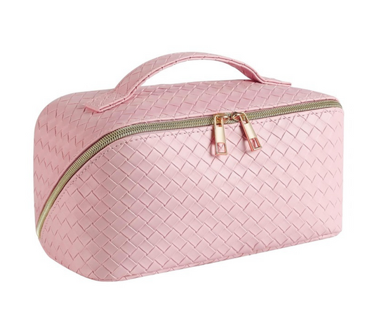 Open Flat Makeup Bag - Pink