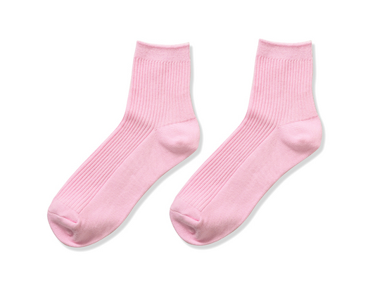 Ribbed Crew Socks (3 colors available)