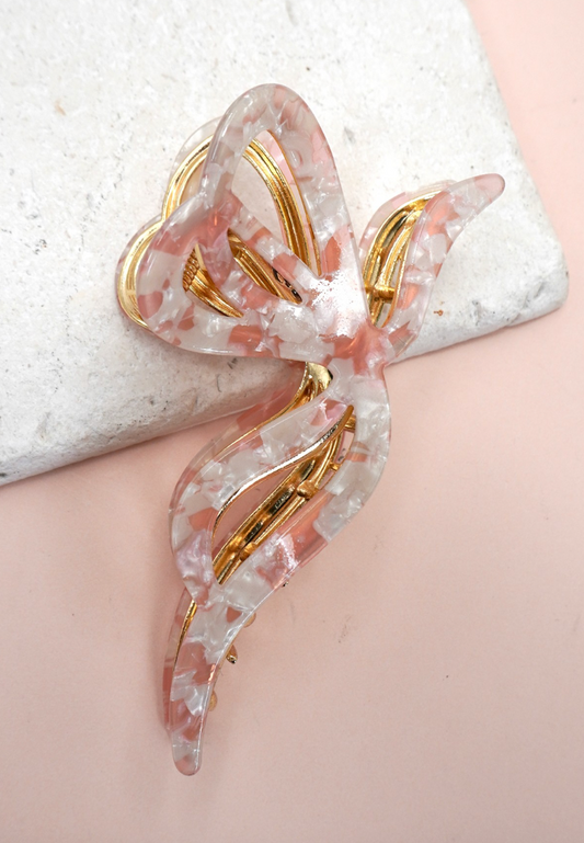 Butterfly Claw Clip - Pink