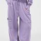 Cute Waist Joggers - Dusty Purple