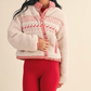 Holiday Reindeer Sherpa Jacket