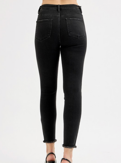 Risen Tummy Control Skinny Jeans (size 1)