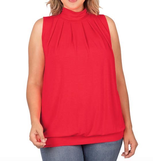 Ruby Mock Neck Tank